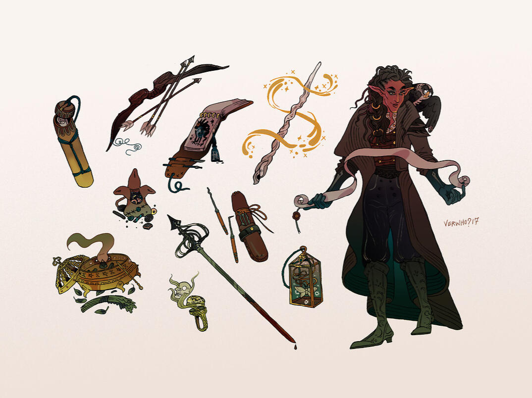 Scholar and Scribe illustration