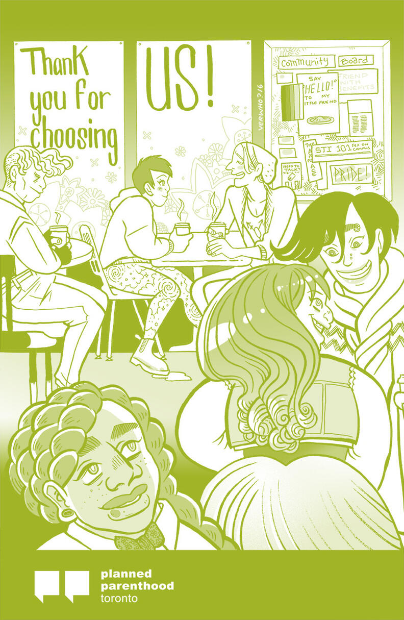 Planned Parenthood poster illustration